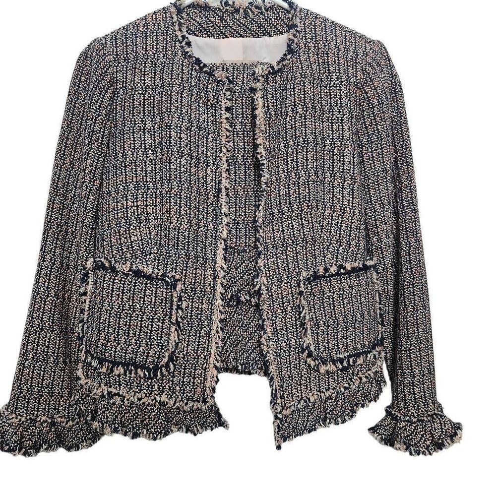 Rebecca Taylor Tweed Blazer And Skirt Set